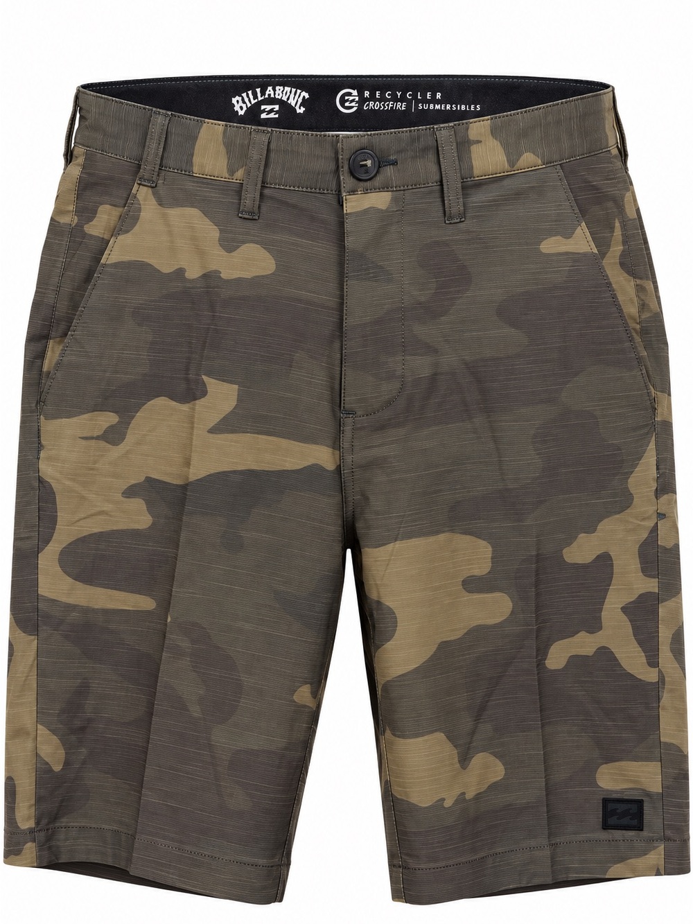 Billabong Crossfire Slub 21" Hybrid Shorts Men's 28 Green Camo NWT